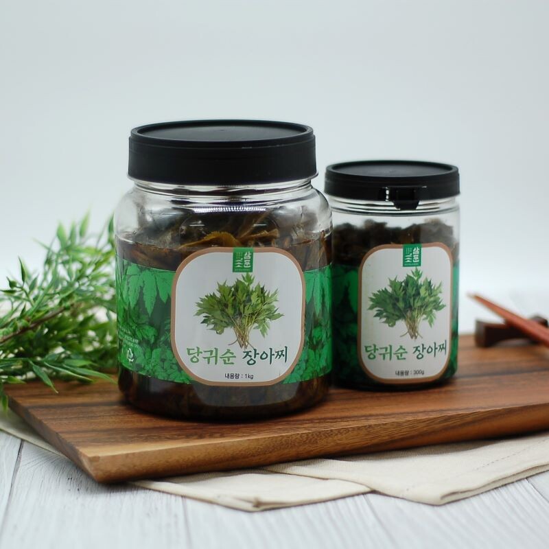 삼둔 영농조합법인,강원도 홍천 삼둔농원 당귀순절임 당귀순장아찌 1kg / 300g